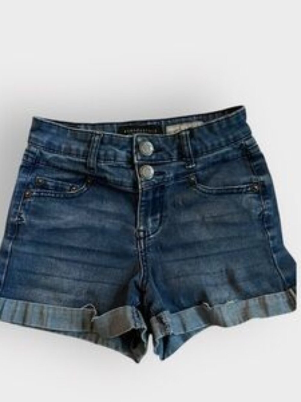 High Waisted Denim Shorts Size: 00